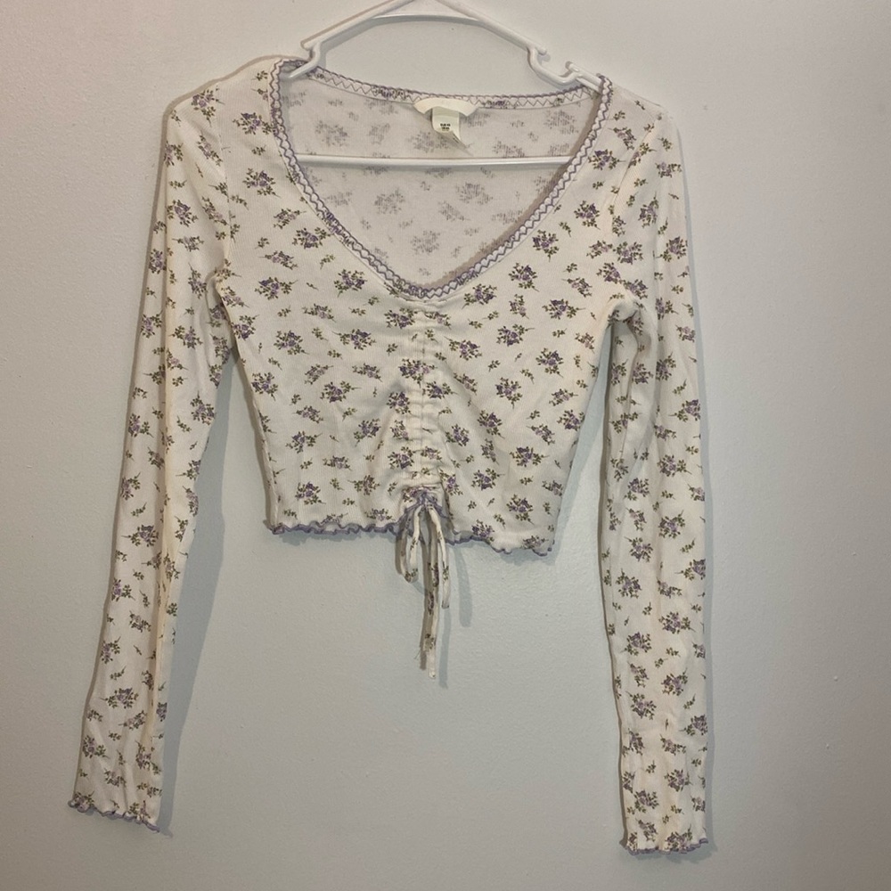 H&M Floral Crop Top